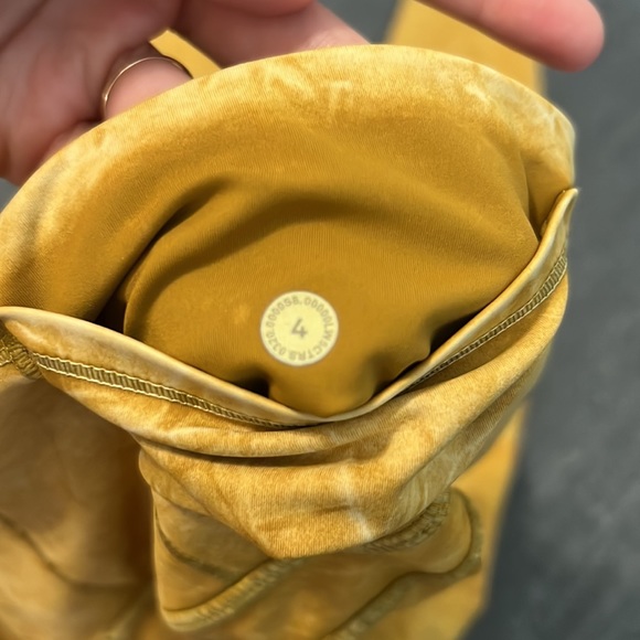 To Dye For Yellow Lululemon Leggings - Picture 4 of 6